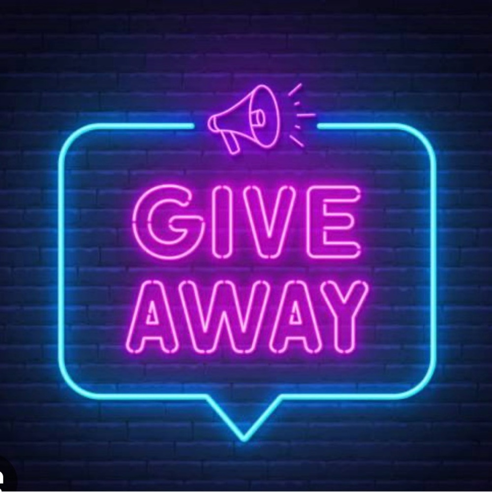 Neon 'Give Away' Decorative Sign – Pink and Blue